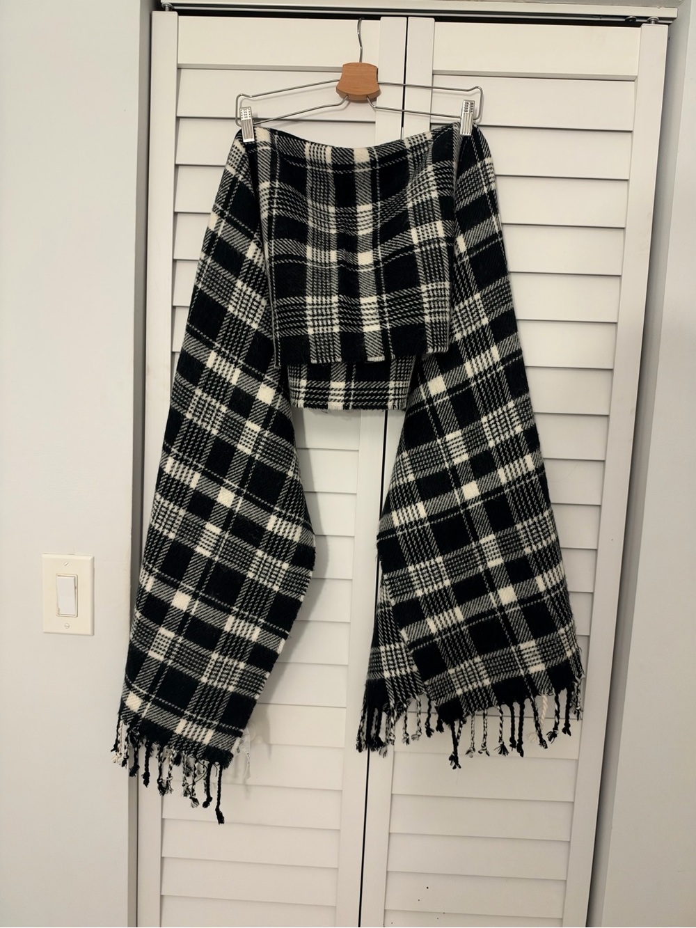 Abercrombie & Fitch oversized plated scarf